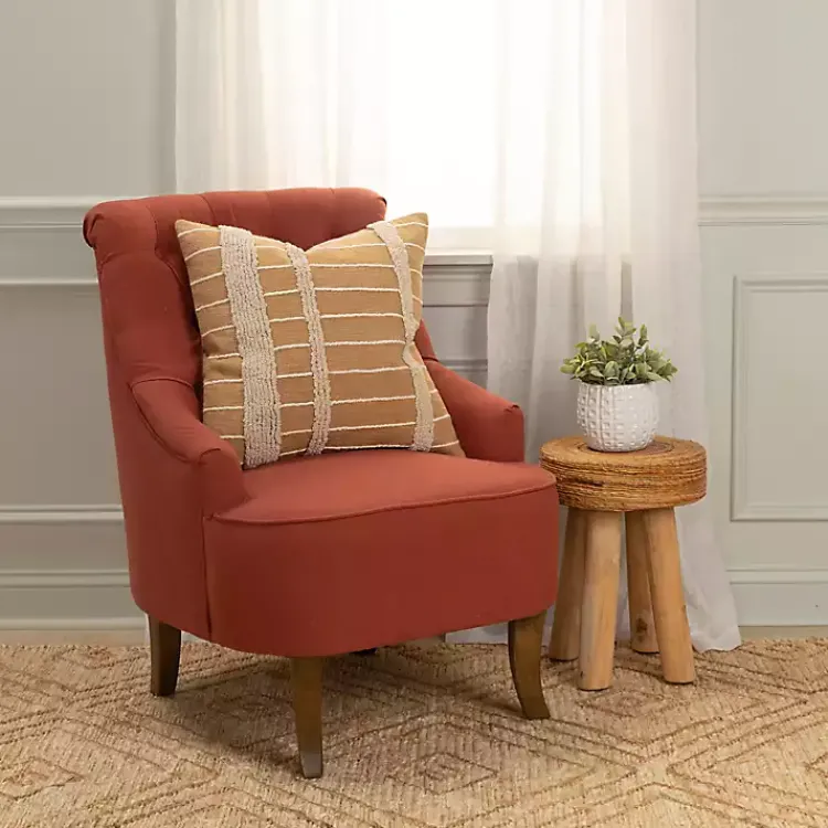 Pillows>Kirklands Home Natural Leo Striped Pillow Tan