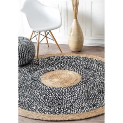 Kirklands Home Natural Lesha Round Rug, 8 ft. Best