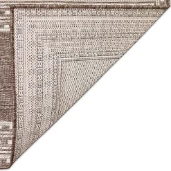 Kirklands Home Natural Linear Macy Indoor/Outdoor Area Rug, 6x9 Brown Best