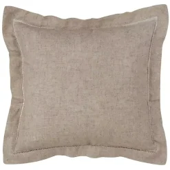 Pillows>Kirklands Home Natural Linen Down Hemstitched Pillow, 20 in. Tan