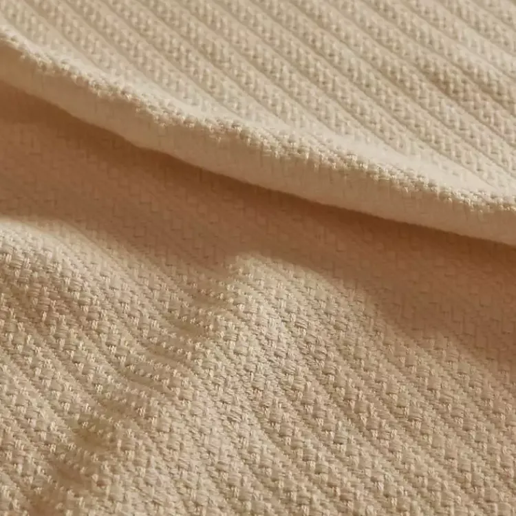 Blankets & Throws>Kirklands Home Natural Liquid Cotton Full/Queen Blanket Tan