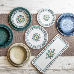 Kirklands Home Natural Madden Melamine Low Bowls, Set of 6 Tan New