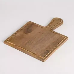 Kirklands Home Natural Mango Wood Beaded Serving Board Brown Online