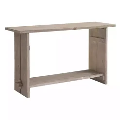 Kirklands Home Natural Mango Wood Farmhouse Console