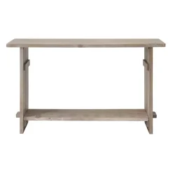 Kirklands Home Natural Mango Wood Farmhouse Console