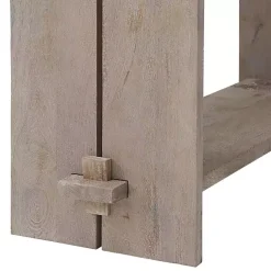 Kirklands Home Natural Mango Wood Farmhouse Console