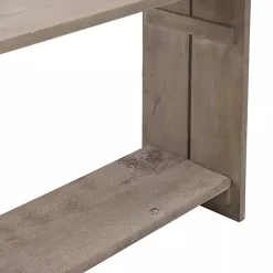 Kirklands Home Natural Mango Wood Farmhouse Console