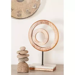 Statues & Figurines>Kirklands Home Natural Mango Wood Rings Sculpture