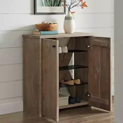 Kirklands Home Natural Mango Wood Shoe Cubbie