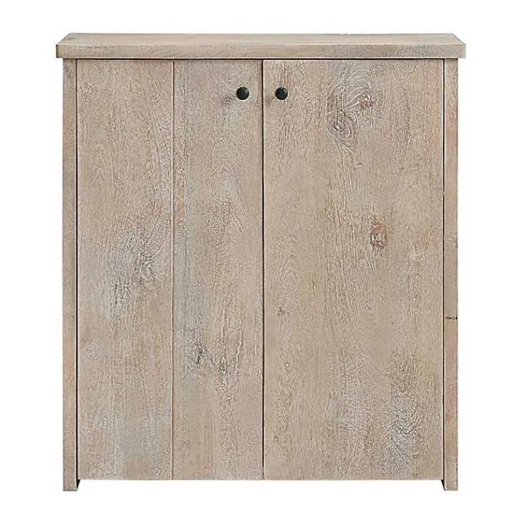 Kirklands Home Natural Mango Wood Shoe Cubbie