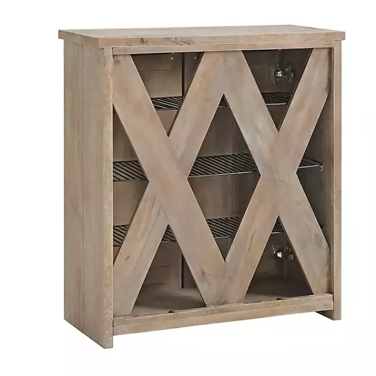 Kirklands Home Natural Mango Wood Shoe Cubbie