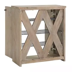 Kirklands Home Natural Mango Wood Shoe Cubbie