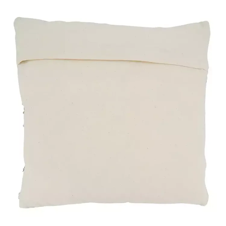 Pillows>Kirklands Home Natural Multi Texture Chindi Jute Pillow Tan