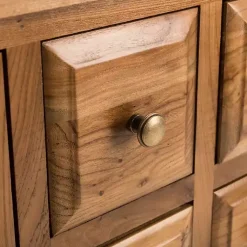 Kirklands Home Natural Oak 4-Drawer Charlotte Sideboard Brown Discount