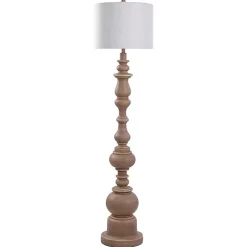 Kirklands Home Natural Oak Spindle Holland Floor Lamp Tan Discount