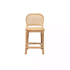 Kirklands Home Natural Rat Adrena Counter Stool Tan Best