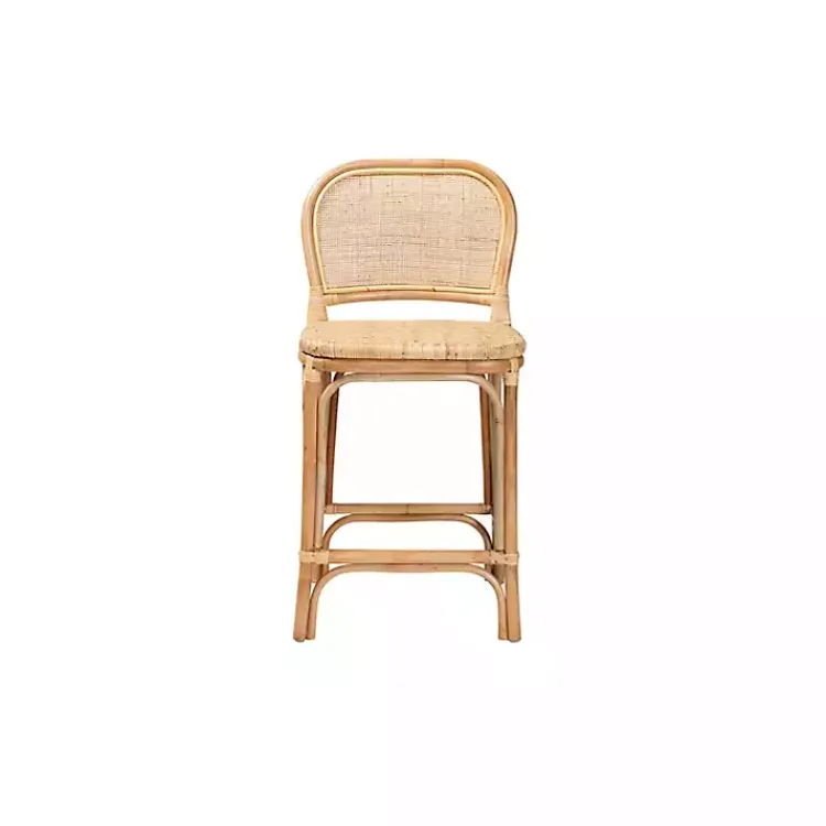 Kirklands Home Natural Rat Adrena Counter Stool Tan Best