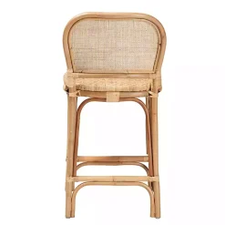 Kirklands Home Natural Rat Adrena Counter Stool Tan Best