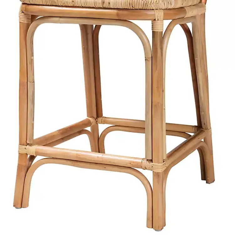Kirklands Home Natural Rat Adrena Counter Stool Tan Best