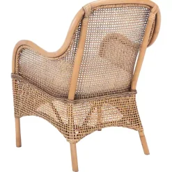 Kirklands Home Natural Rattan Charlie Accent Chair White Best