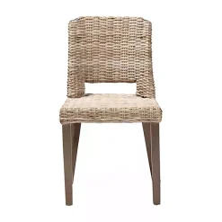 Kirklands Home Natural Rattan Cutout Back Dining Chair Brown Outlet