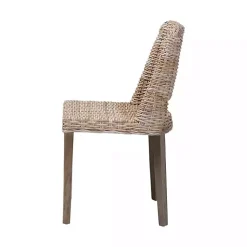 Kirklands Home Natural Rattan Cutout Back Dining Chair Brown Outlet