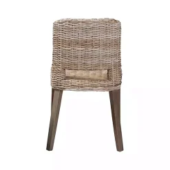 Kirklands Home Natural Rattan Cutout Back Dining Chair Brown Outlet