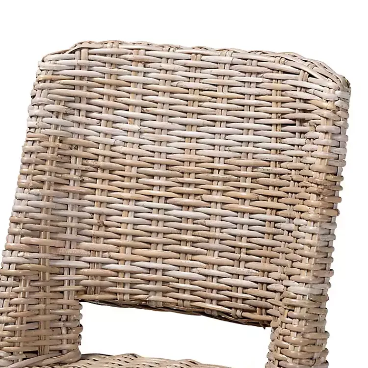 Kirklands Home Natural Rattan Cutout Back Dining Chair Brown Outlet