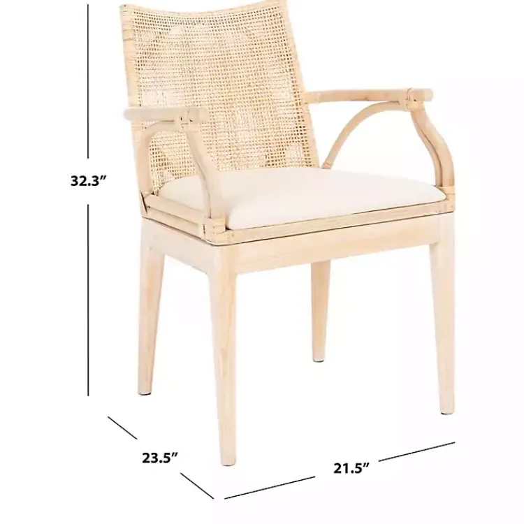 Kirklands Home Natural Rattan Gianna Accent Chair White Best