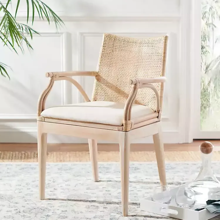 Kirklands Home Natural Rattan Gianna Accent Chair White Best
