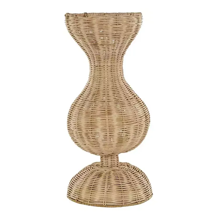 Vases>Kirklands Home Natural Rat Hourglass Vase Tan