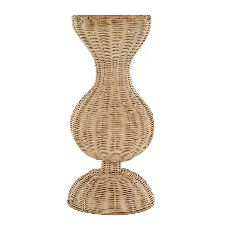 Vases>Kirklands Home Natural Rat Hourglass Vase Tan