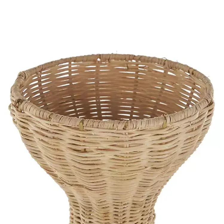 Vases>Kirklands Home Natural Rat Hourglass Vase Tan