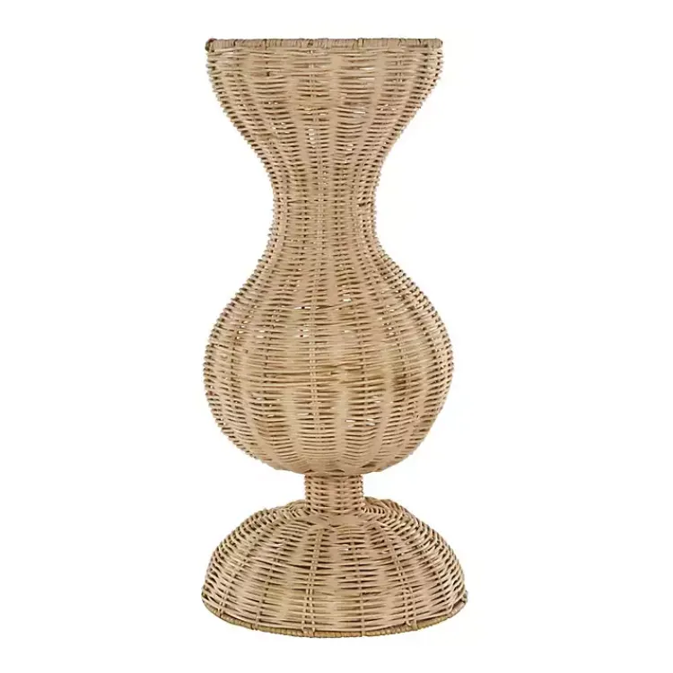 Vases>Kirklands Home Natural Rat Hourglass Vase Tan