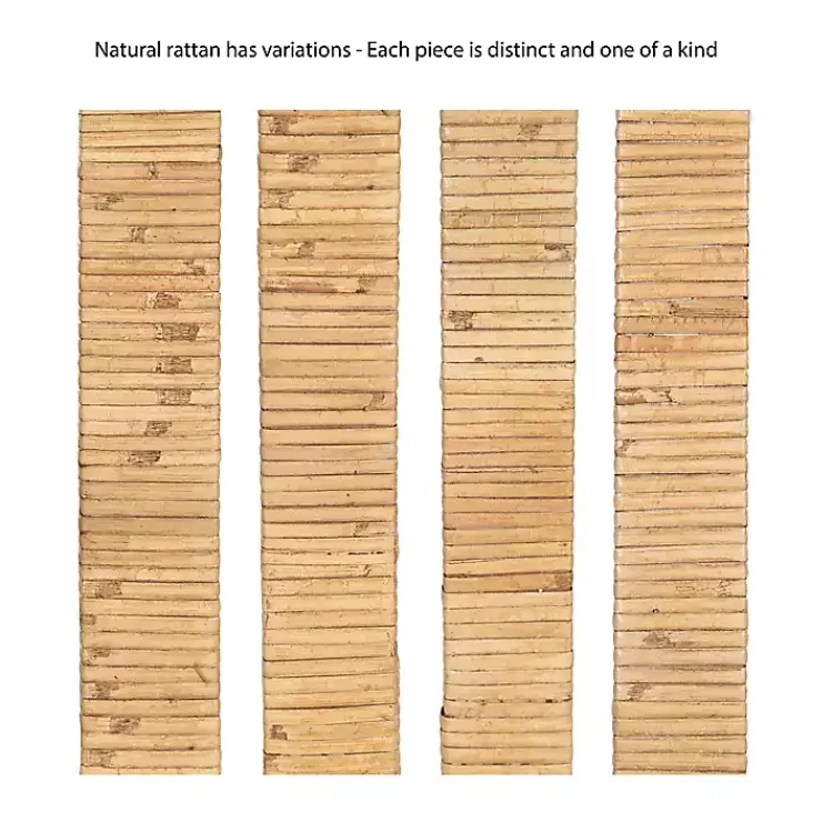 Kirklands Home Natural Rattan Rounded Rectangle Wall Mirror Best