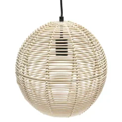 Kirklands Home Natural Rat Sphere Pendant Light Tan Sale