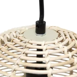 Kirklands Home Natural Rat Sphere Pendant Light Tan Sale