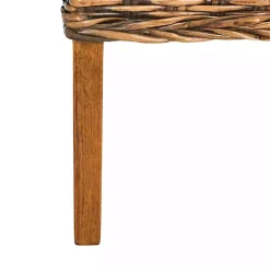 Kirklands Home Natural Rattan Wood Woven 2-pc. Dining Chair Set Brown Outlet