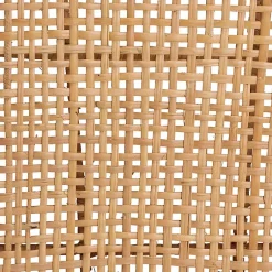 Kirklands Home Natural Rat Woven Back Dining Chairs, Set of 2 Tan