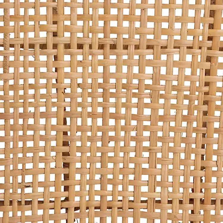 Kirklands Home Natural Rat Woven Back Dining Chairs, Set of 2 Tan