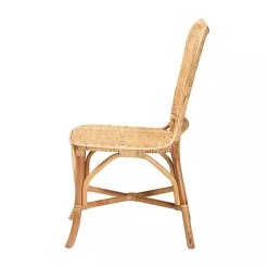 Kirklands Home Natural Rat Woven Irene Dining Chair Tan Discount