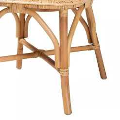 Kirklands Home Natural Rat Woven Irene Dining Chair Tan Discount
