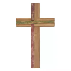 Kirklands Home Natural Reclaimed Wood Cross Wall Plaque Brown Sale