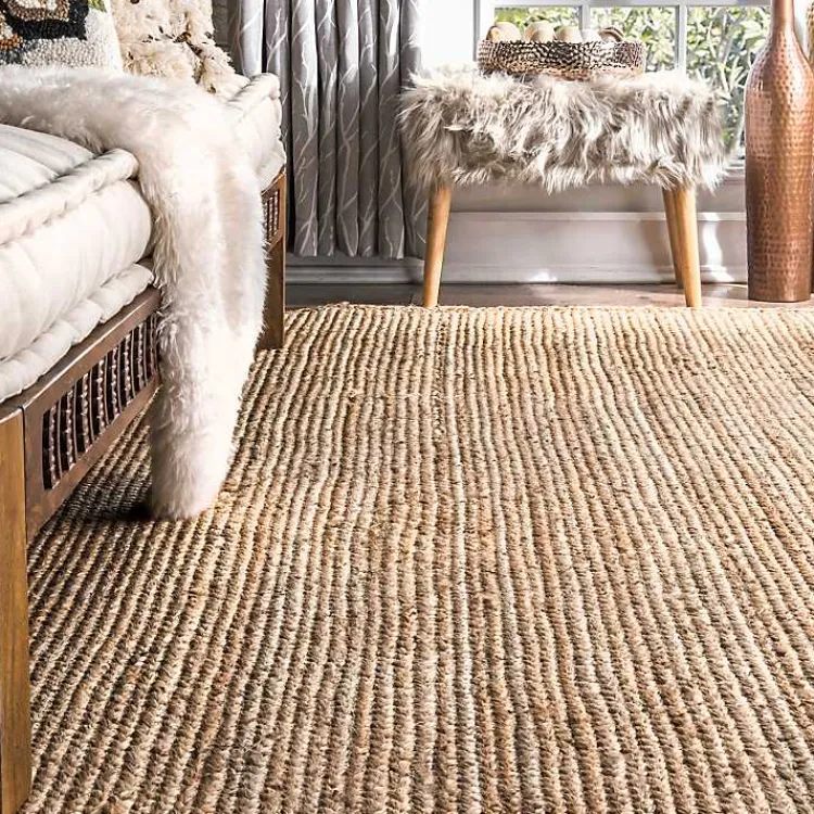 Kirklands Home Natural Reno Woven Area Rug, 4x6 Tan Discount