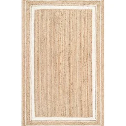Kirklands Home Natural Renwick Braided Border Area Rug, 5x8 Best
