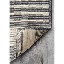 Kirklands Home Natural Robin Stripe Outdoor Area Rug, 6x9 Sale