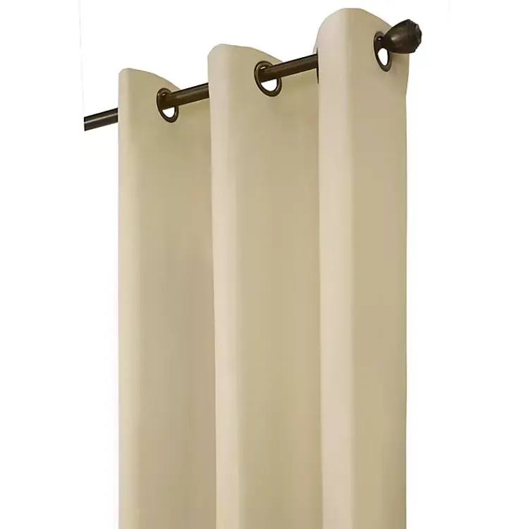 Kirklands Home Natural Room Darkening Curtain Panel Set, 72 in. Tan Hot