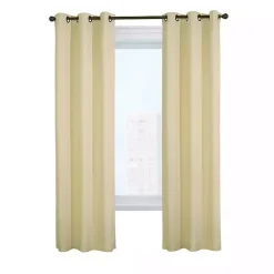 Kirklands Home Natural Room Darkening Curtain Panel Set, 72 in. Tan Hot