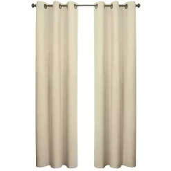 Kirklands Home Natural Room Darkening Curtain Panel Set, 95 in. Tan Hot