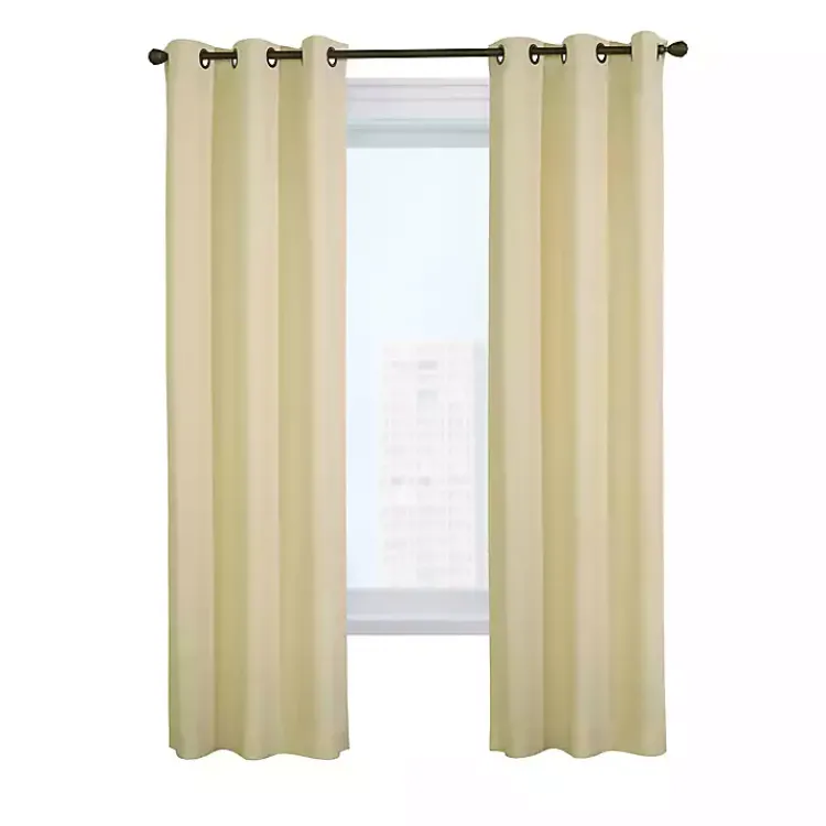 Kirklands Home Natural Room Darkening Curtain Panel Set, 95 in. Tan Hot